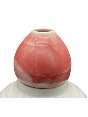 Mini Pink Ceramic Vase With Glossy Finish By Studio Artist 3"H X 3"W